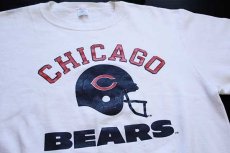 画像2: 80s USA製 Championチャンピオン NFL CHICAGO BEARS スウェット 白 L (2)