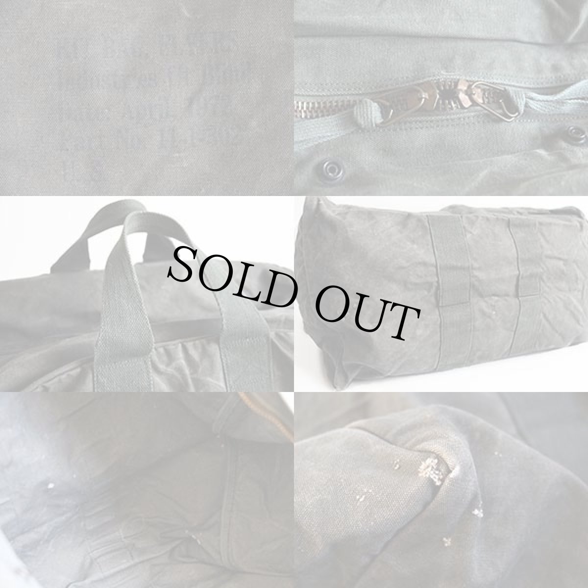 画像3: 70s 米軍 フライヤーズ キットバッグ セージグリーン (3)