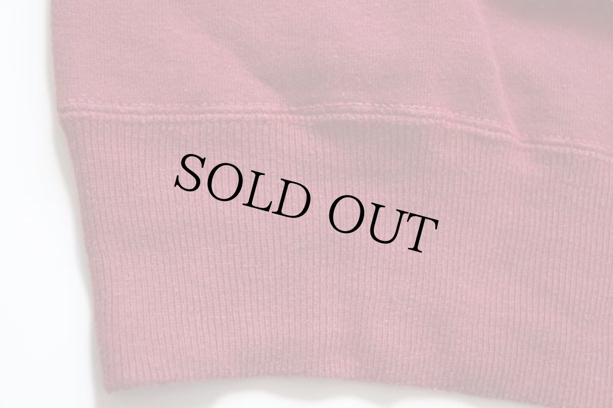 画像6: 50s BODYGARD Utica 無地 コットン スウェット 濃赤 フェード 42 (6)