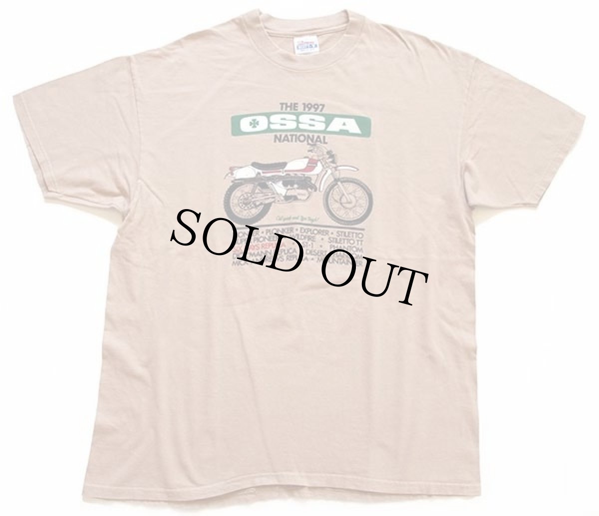 画像2: 90s Hanes OSSA 両面プリント コットンTシャツ ベージュ XL (2)