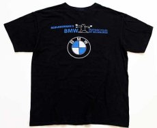 画像3: BMW MOTORCYCLES ロゴ 両面プリント コットンTシャツ 黒 L (3)