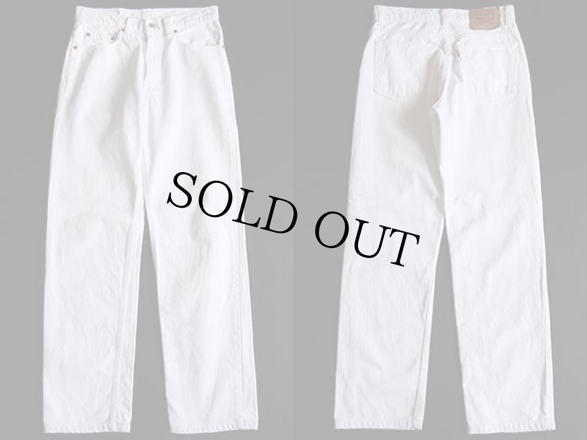 画像2: 90s USA製 Levi'sリーバイス 510 ホワイト デニムパンツ w30 (2)