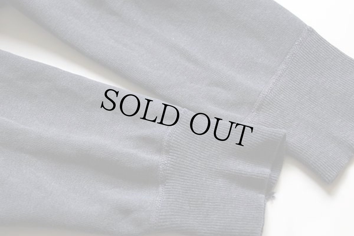 画像5: 60s Qui Vive フロッキープリント コットン スウェット 紺 フェード (5)