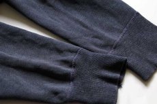 画像5: 60s Qui Vive フロッキープリント コットン スウェット 紺 フェード (5)