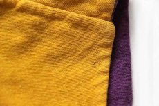 画像9: 70s USA製 Championチャンピオン ORESTIMBAインディアンヘッド 四段中抜き コットン リバーシブルTシャツ 紫×黄 L (9)