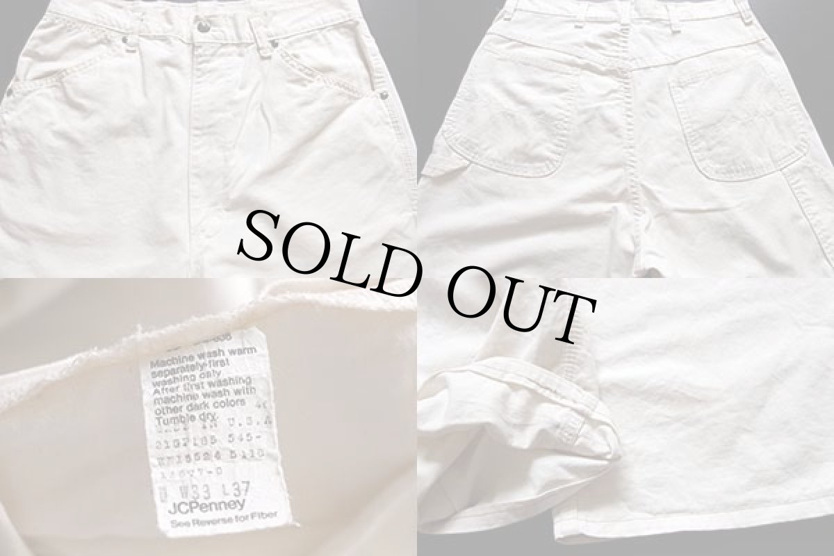 画像3: 80s USA製 JCPenney BIGMACビッグマック コットン ペインターパンツ 生成り w33 (3)