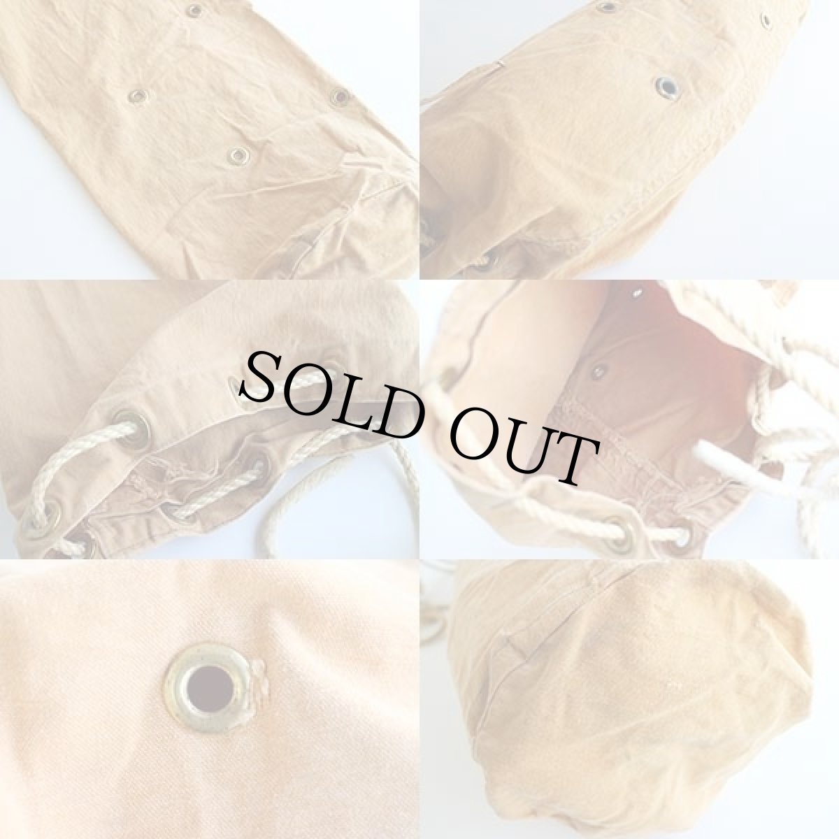 画像4: ビンテージ キャンバス ダッフルバッグ (4)