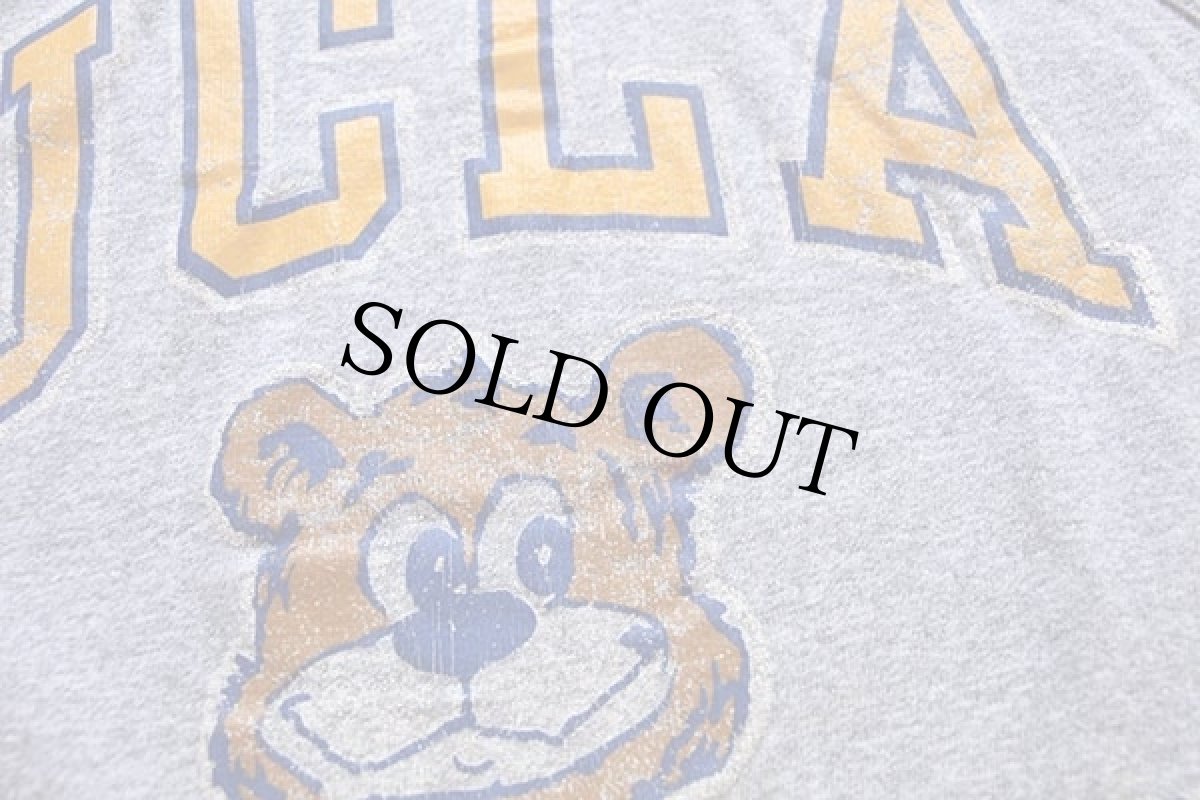 画像4: 80s USA製 Championチャンピオン UCLA ATHLETIC DEPT. マスコット 88/12 タンクトップ 杢グレー L (4)