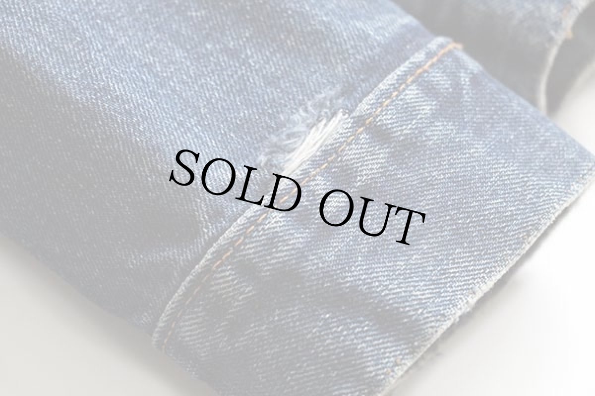 画像9: 60s LEVI'Sリーバイス 70505 BIGE ノーカラー デニムジャケット カスタム (9)