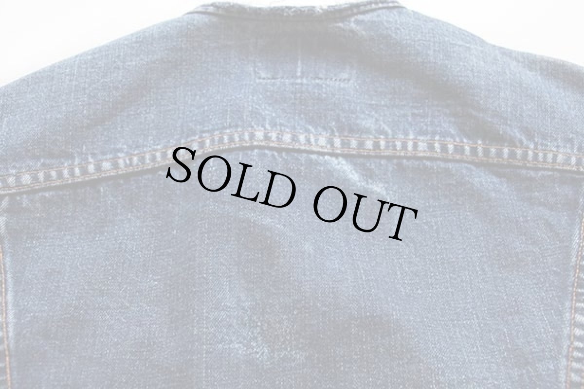 画像6: 60s LEVI'Sリーバイス 70505 BIGE ノーカラー デニムジャケット カスタム (6)