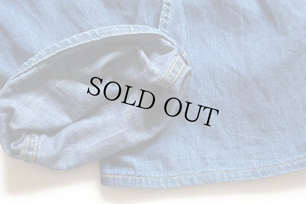 画像9: 70s USA製 Leeリー BOSS OF THE ROAD デニム ロガーパンツ w33 (9)