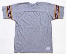 画像2: 70s USA製 NIKEナイキ フットボールTシャツ 杢グレー L (2)