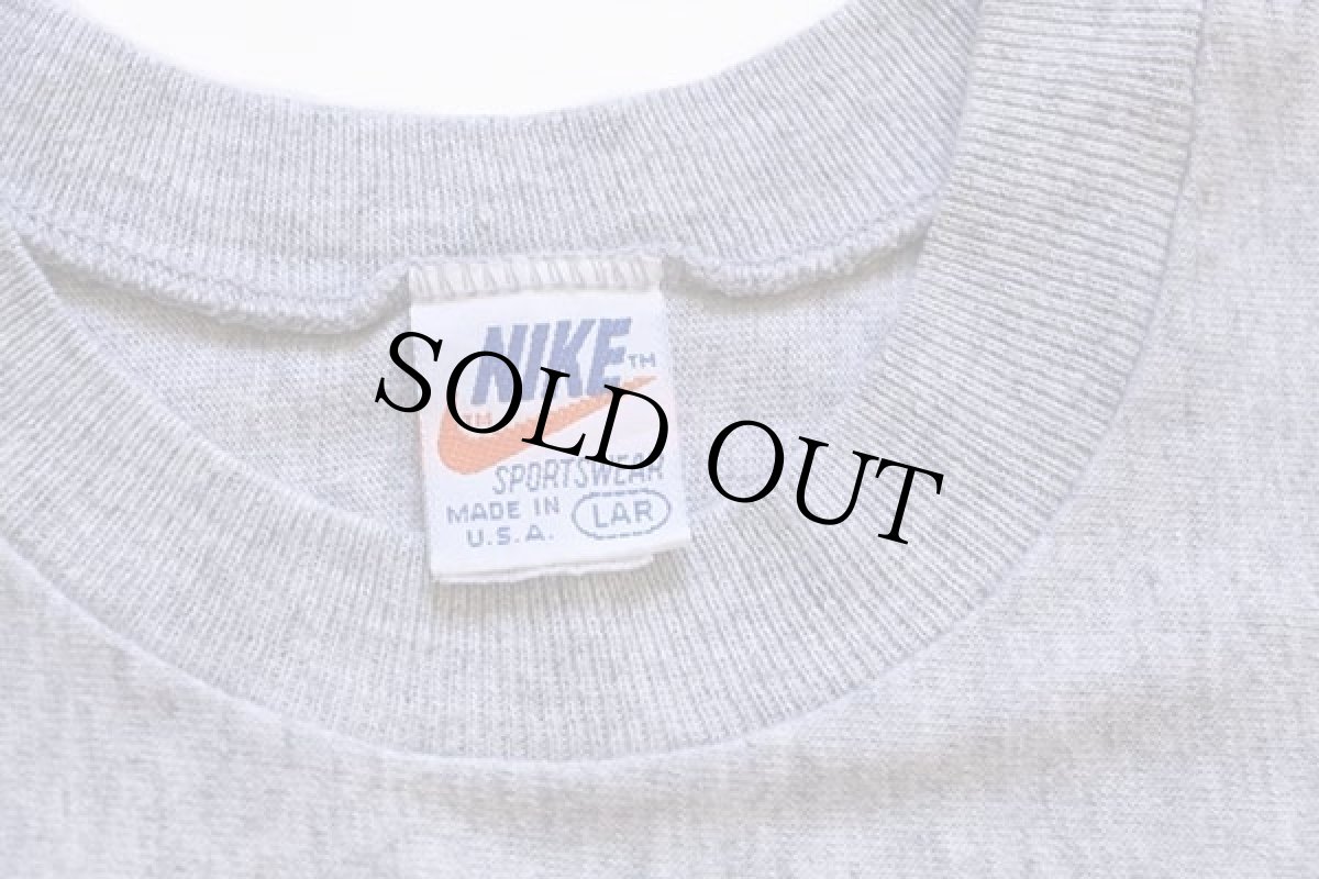 画像4: 70s USA製 NIKEナイキ フットボールTシャツ 杢グレー L (4)