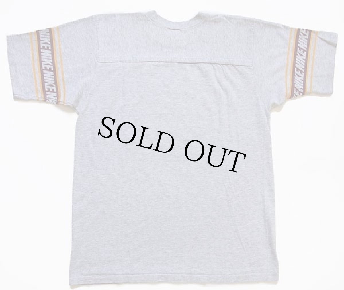 画像2: 70s USA製 NIKEナイキ フットボールTシャツ 杢グレー L (2)