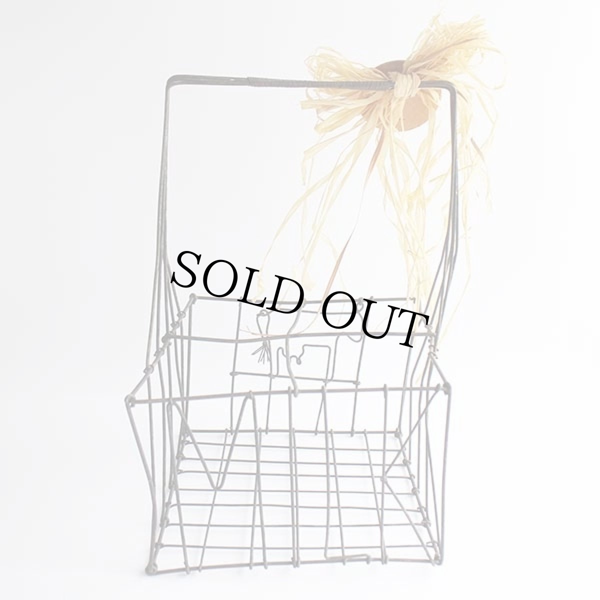 画像2: NATURE'S FOOD MILK 牛 デザイン ワイヤーバスケット (2)