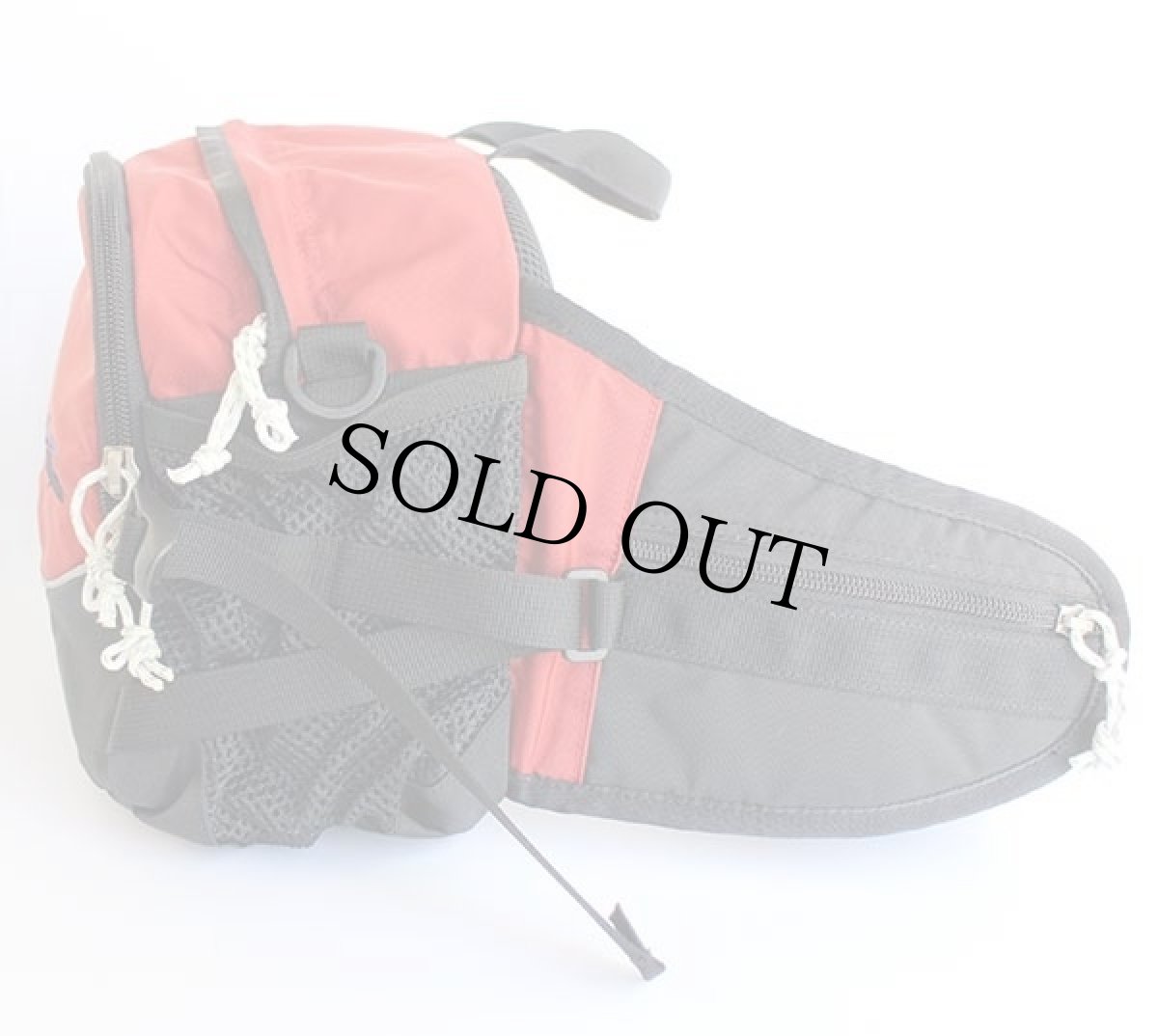 画像3: 00s patagoniaパタゴニア POBLANO LUMBER ナイロン ウエストバッグ 赤×黒★刺繍ロゴ (3)