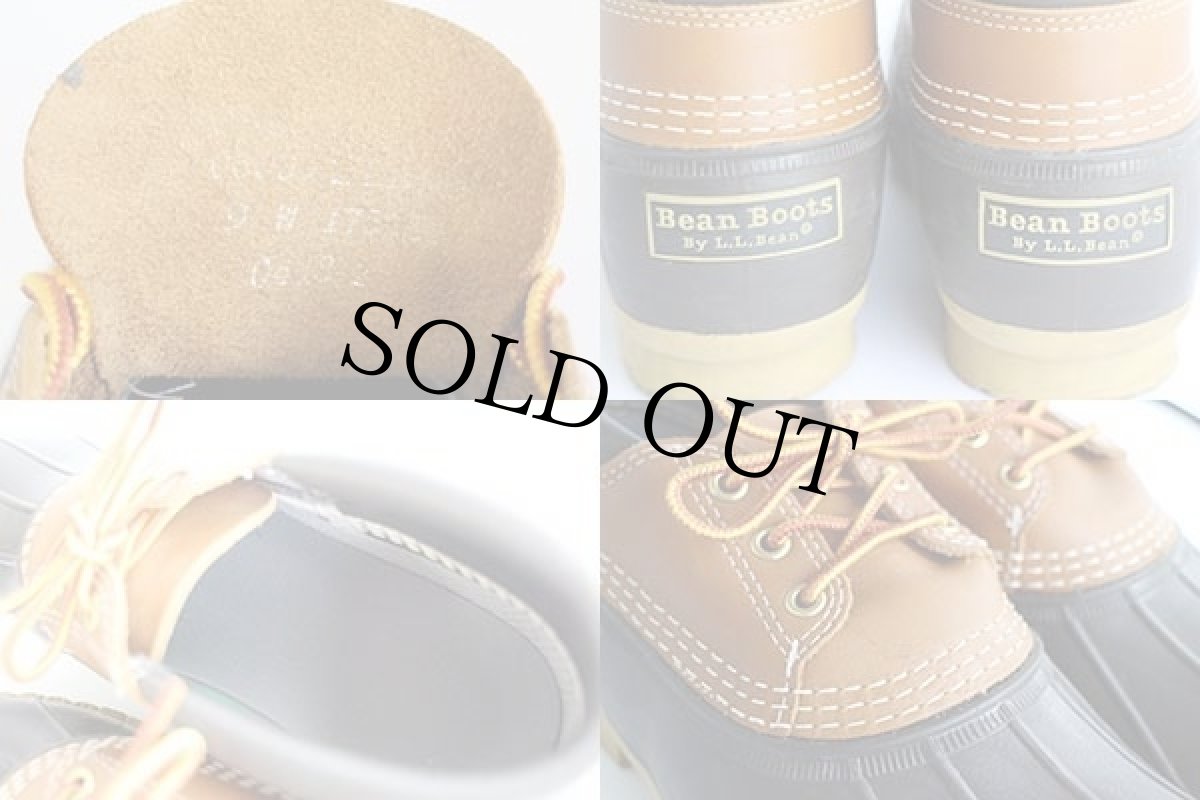 画像5: USA製 L.L.Bean 3ホール ビーンブーツ ガムシューズ タン×ブラウン 9W (5)