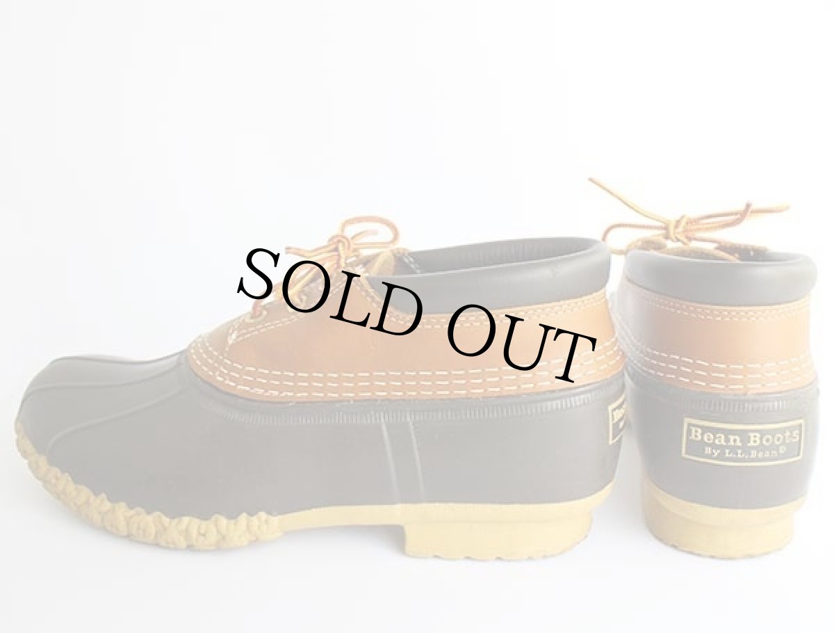 画像2: USA製 L.L.Bean 3ホール ビーンブーツ ガムシューズ タン×ブラウン 9W (2)
