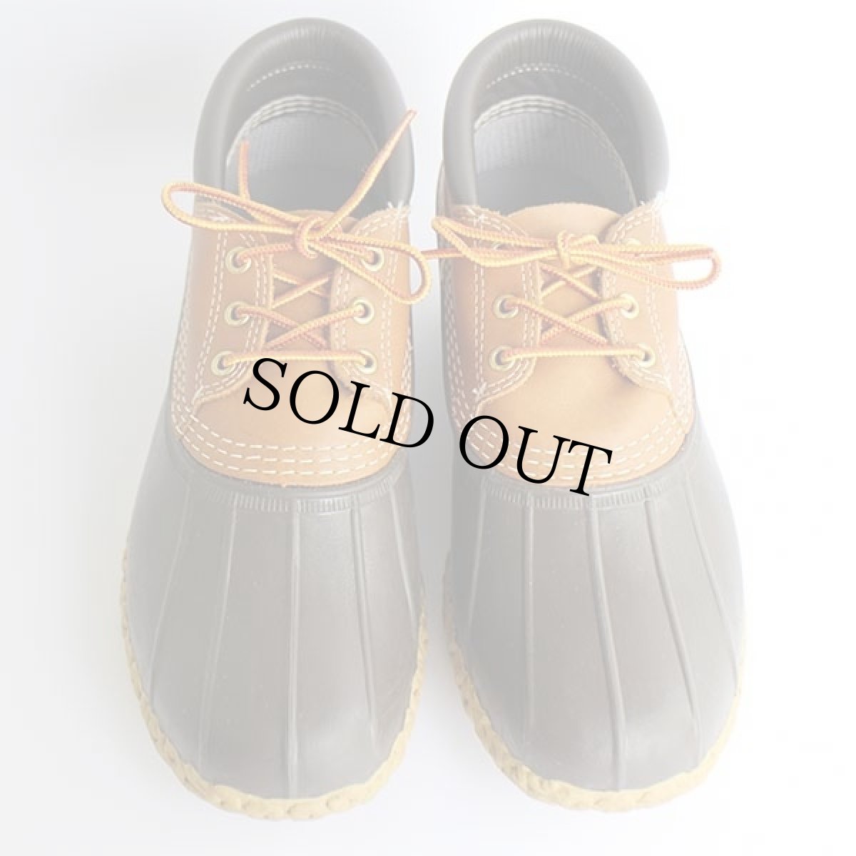 画像3: USA製 L.L.Bean 3ホール ビーンブーツ ガムシューズ タン×ブラウン 9W (3)