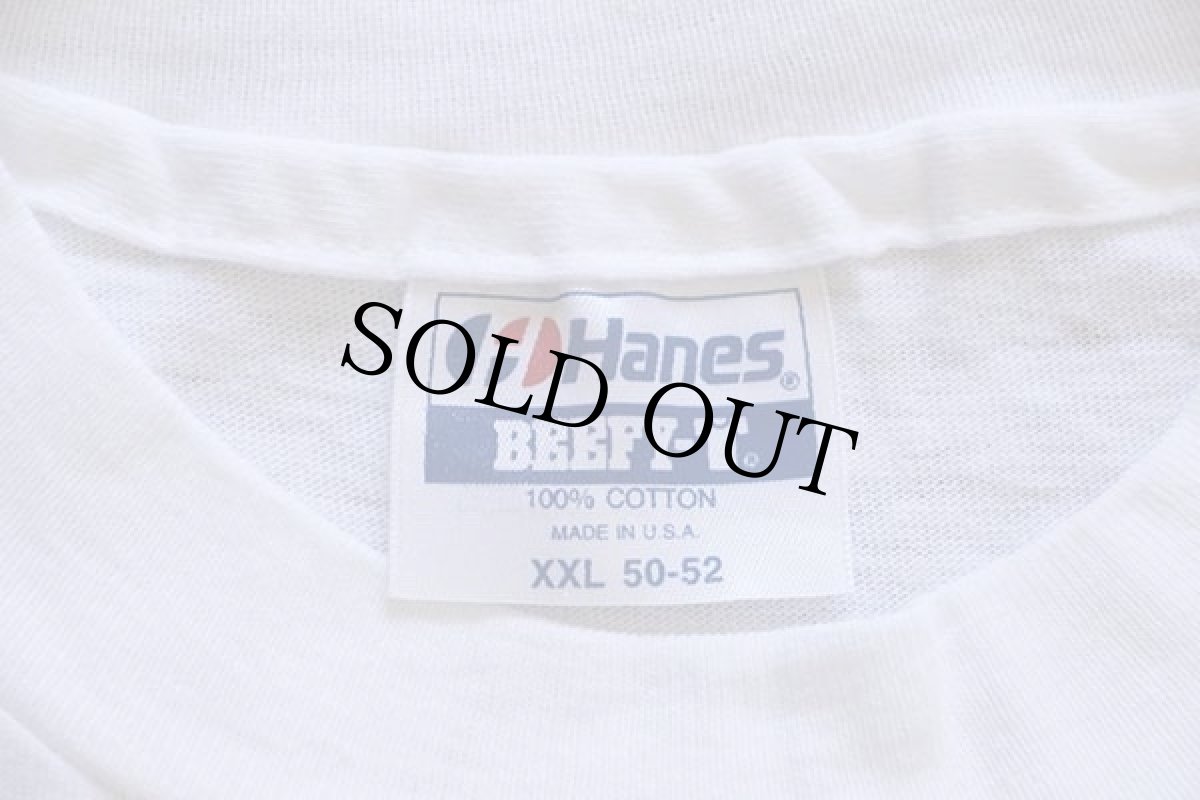 画像3: デッドストック★90s USA製 Hanes PUBLIC ENEMY サダム フセイン コットンTシャツ 白×黒 XXL★A 特大 (3)