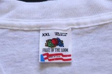 画像3: デッドストック★90s USA製 FRUIT OF THE LOOM PUBLIC ENEMY サダム フセイン コットンTシャツ 白×紺 XXL★B (3)