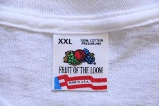 画像3: デッドストック★90s USA製 FRUIT OF THE LOOM PUBLIC ENEMY サダム フセイン コットンTシャツ 白×黒 XXL★C 特大 (3)