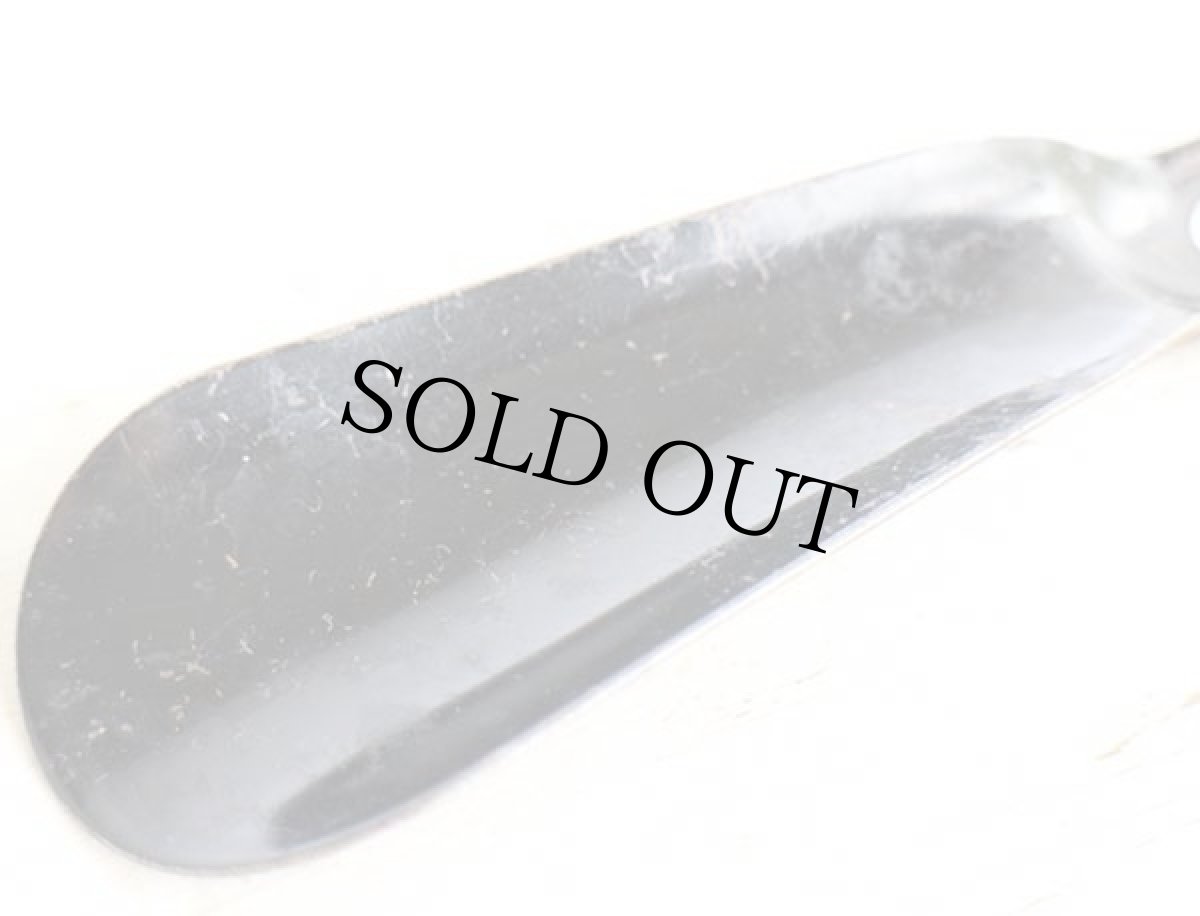 画像3: ビンテージ 黒ラッカー シューホーン (3)