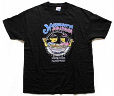 画像2: デッドストック★90s Hanes Hamura SAIMIN コットンTシャツ 黒 XL (2)