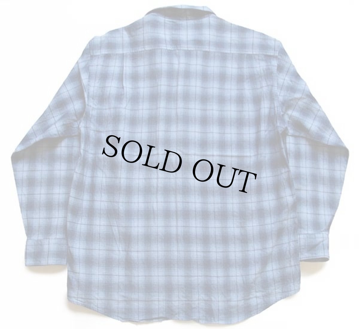 画像2: 90s CHAPS ラルフローレン オンブレチェック コットンシャツ L (2)