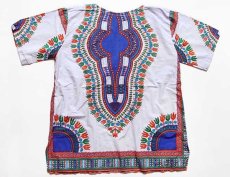 画像2: アフリカ民族衣装 ダシキ コットンシャツ (2)