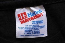 画像3: デッドストック★90s Hanes Hamura SAIMIN コットンTシャツ 黒 XL (3)