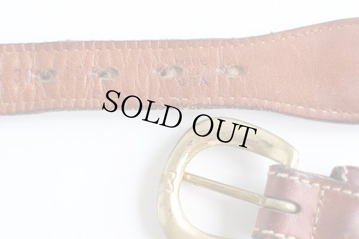 画像4: USA製 TRAFALGAR 無地 コットン ベルト 紺 34★1292 (4)