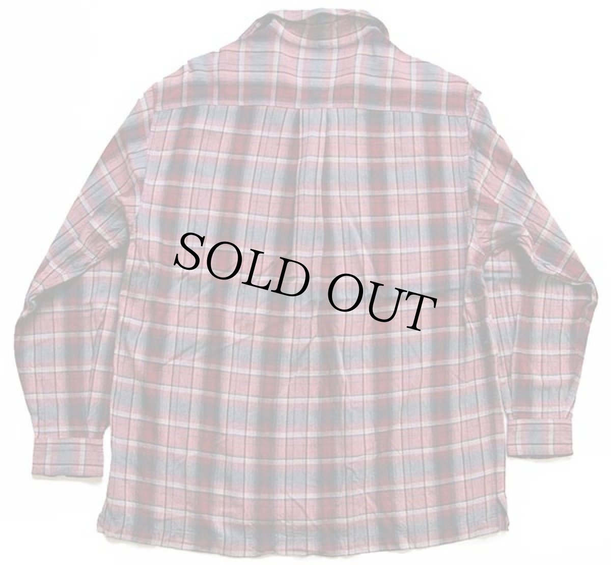 画像2: 90s ESPRIT MEN オンブレチェック レーヨンシャツ S (2)