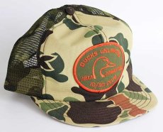 画像1: 80s USA製 DUCKS UNLIMITED 10/30 CLUB パッチ付き ダックハンターカモ メッシュキャップ (1)