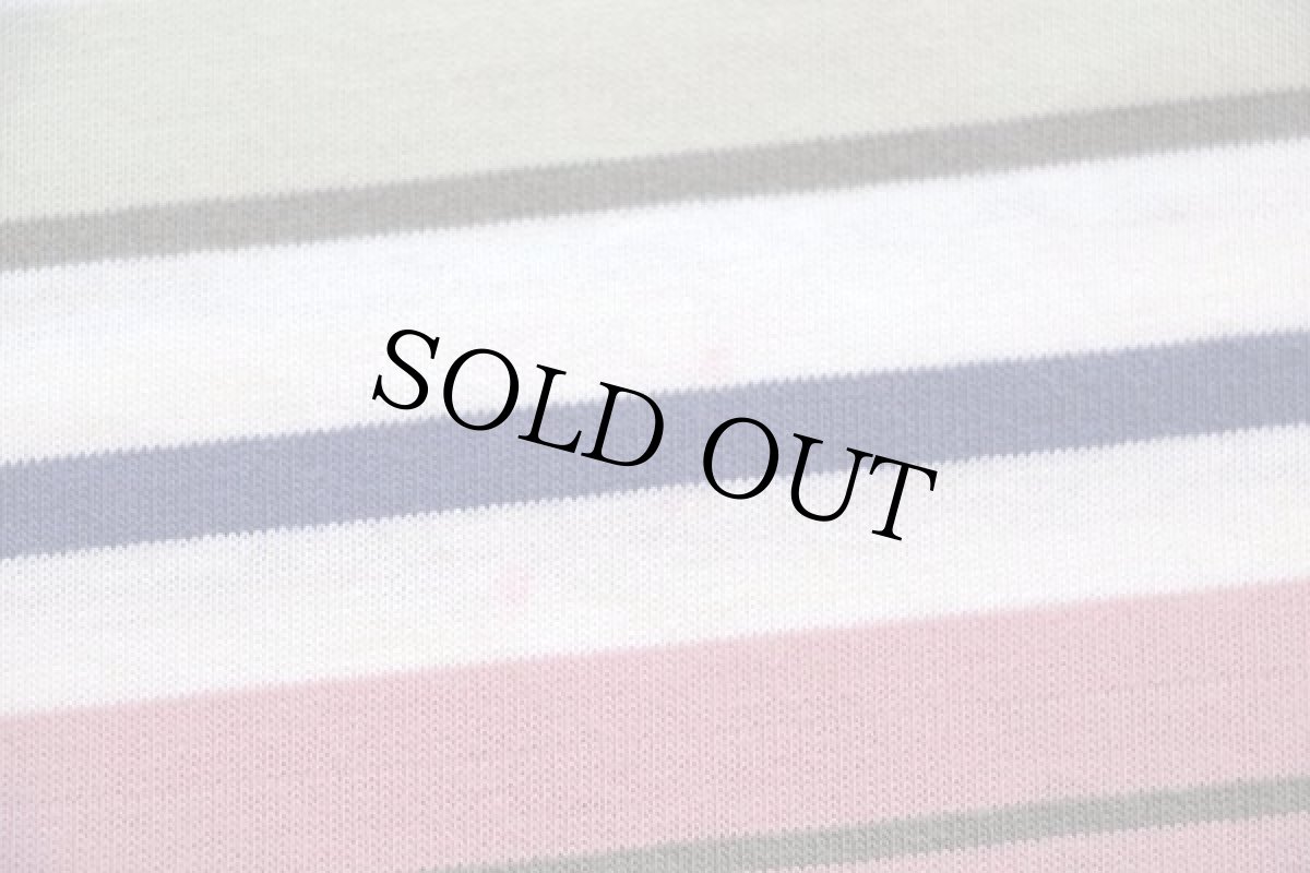 画像4: 90s USA製 CHEROKEE ランダムボーダー コットンTシャツ S (4)