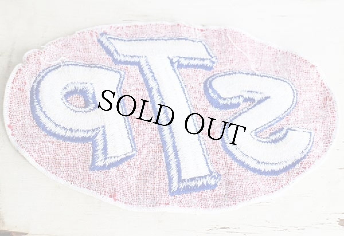 画像2: 70s STP ロゴ パッチ 特大★ワッペン (2)