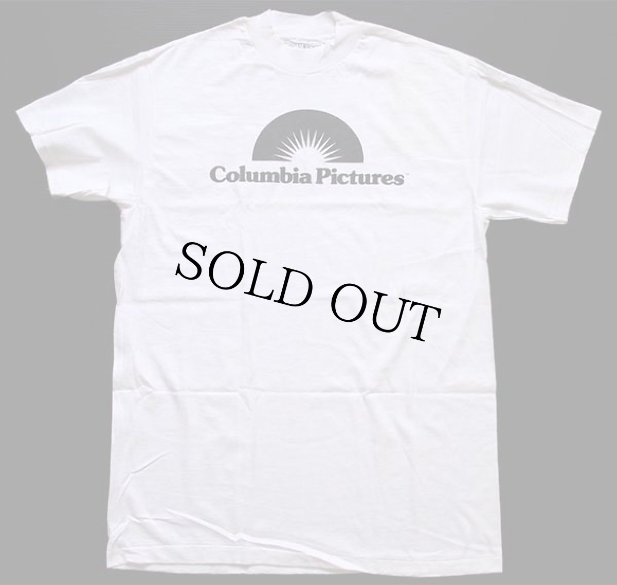 画像2: デッドストック★80s USA製 Hanes Columbia Pictures コットンTシャツ 白 L (2)