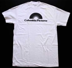 画像2: デッドストック★80s USA製 Hanes Columbia Pictures コットンTシャツ 白 L (2)