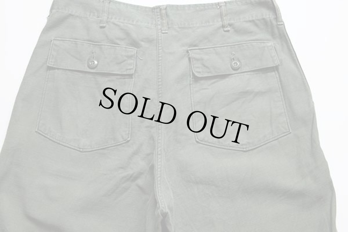 画像5: 70s 米軍 U.S.ARMY ユーティリティ ベイカーパンツ オリーブグリーン w36★87 (5)