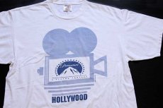 画像1: 90s Paramount HOLLYWOOD コットンTシャツ 白 XL (1)