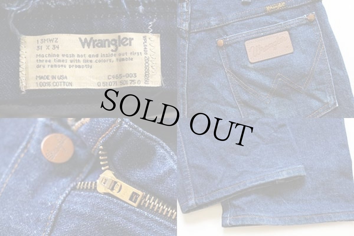 画像5: 80s USA製 Wranglerラングラー 13MWZ デニムパンツ w31 L34 (5)