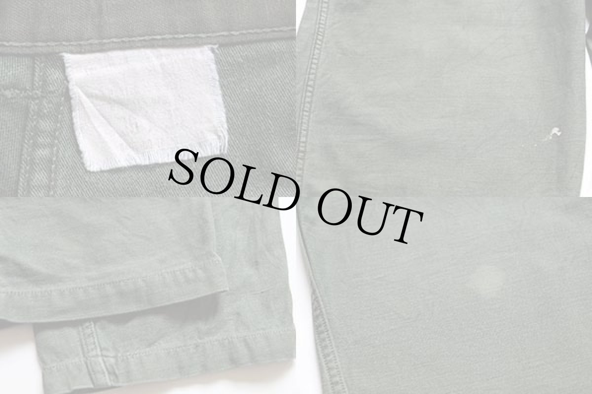 画像6: 70s 米軍 U.S.ARMY ユーティリティ ベイカーパンツ オリーブグリーン w36★87 (6)