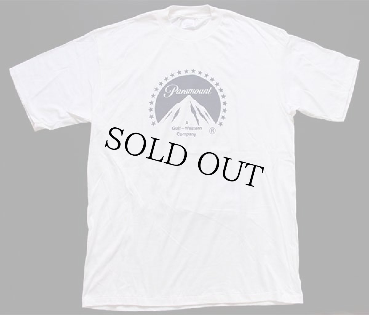 画像2: デッドストック★80s USA製 Paramount Gulf+Western コットンTシャツ 白 XL (2)