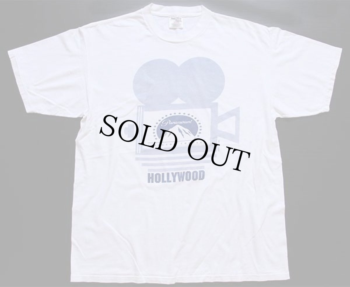 画像2: 90s Paramount HOLLYWOOD コットンTシャツ 白 XL (2)