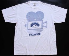 画像2: 90s Paramount HOLLYWOOD コットンTシャツ 白 XL (2)