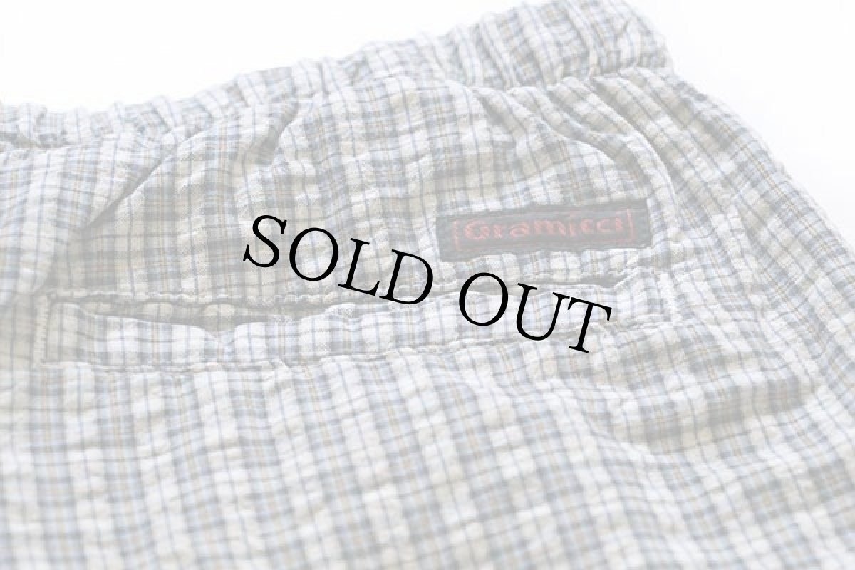 画像4: 90s USA製 GRAMICCIグラミチ チェック コットン シアサッカー クライミングショーツ M★ショートパンツ (4)