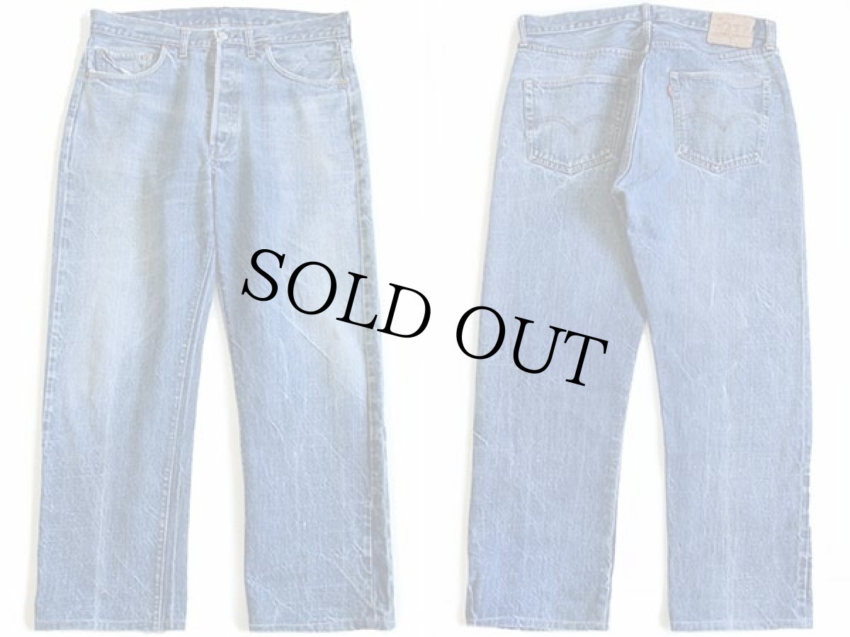 画像2: 70s USA製 Levi'sリーバイス 501 シングル 66前期 デニムパンツ w36 (2)