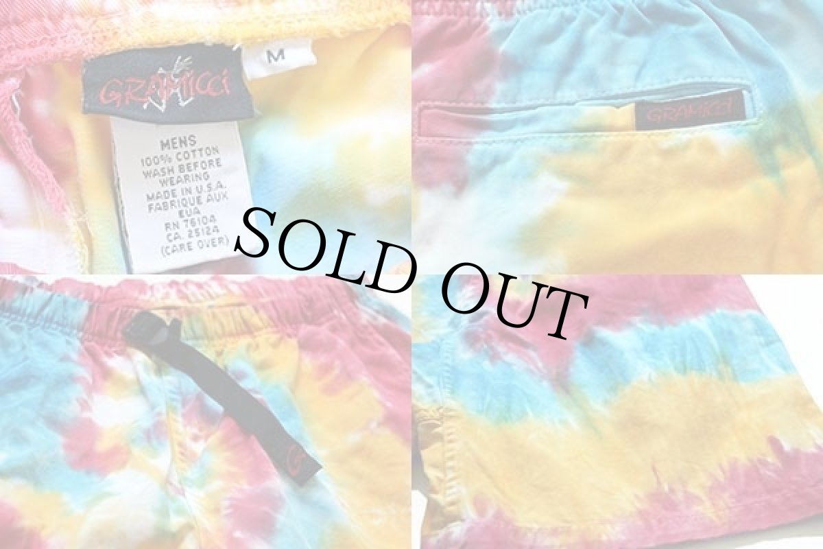 画像3: 00s USA製 GRAMICCIグラミチ タイダイ染め コットン クライミングショーツ M★ショートパンツ (3)