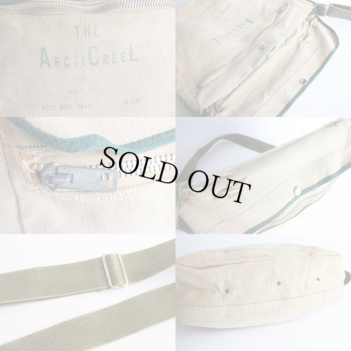 画像3: 60s ARCTICREEL 耳付き キャンバス フィッシングバッグ (3)