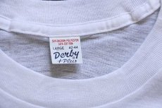 画像5: デッドストック★70s Derby 無地 Tシャツ 白 L (5)